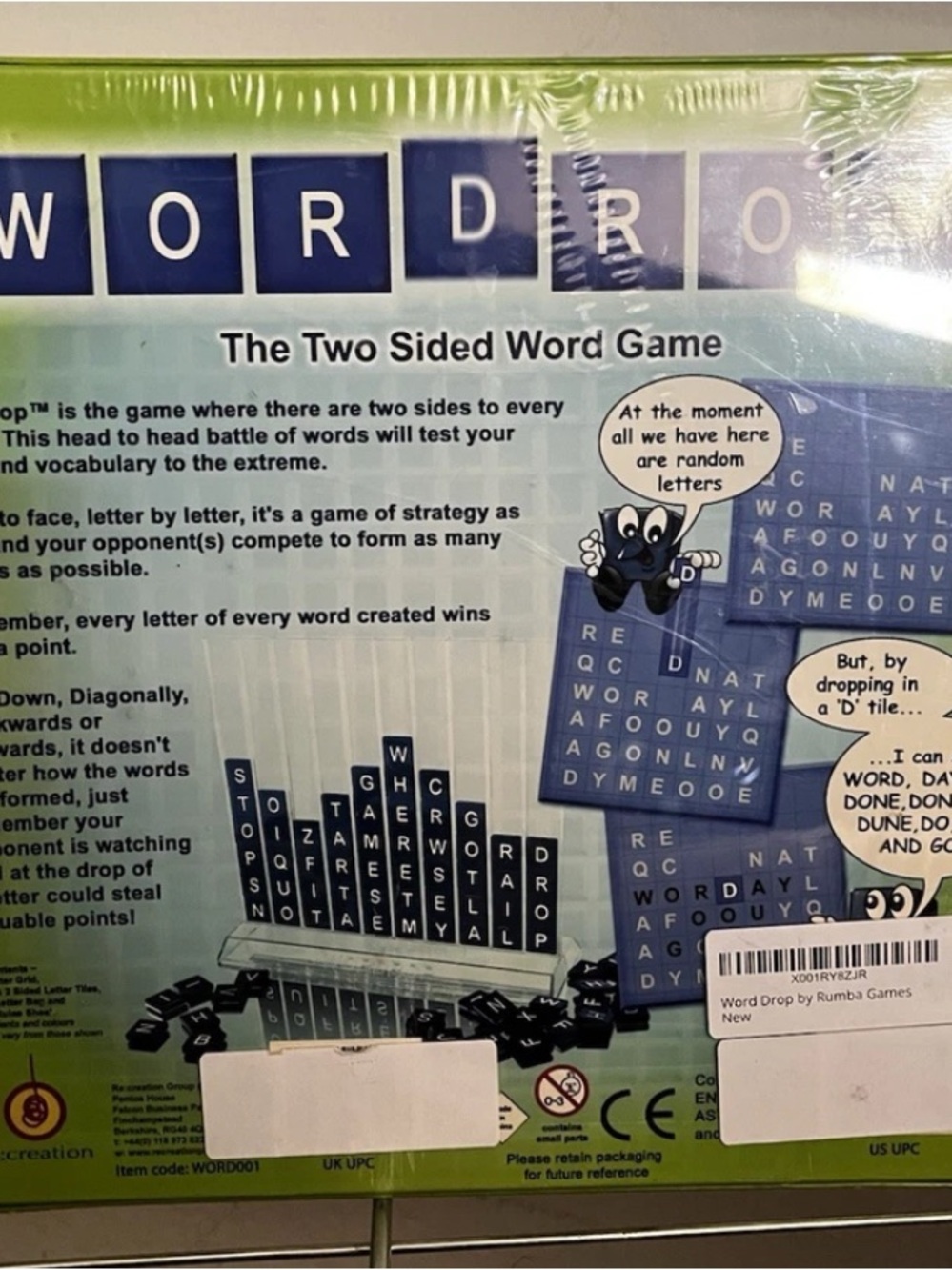 WORDROP Two-Sided Word Game - Letter Drop Game
New in box originally wrapped - Picture 2 of 3